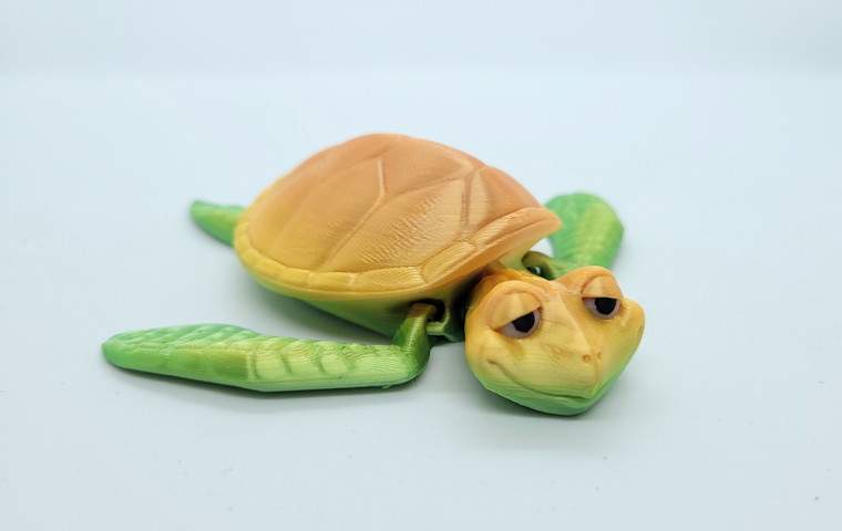 Turtle Articulated Fidget Toy - Flexi Turtle - Desktop Decoration