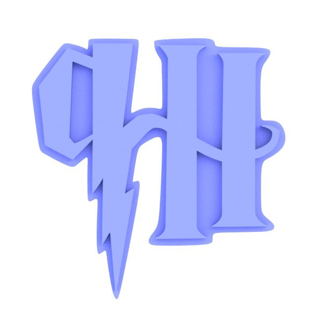 HP Harry Potter logo cookie cutter and embosser