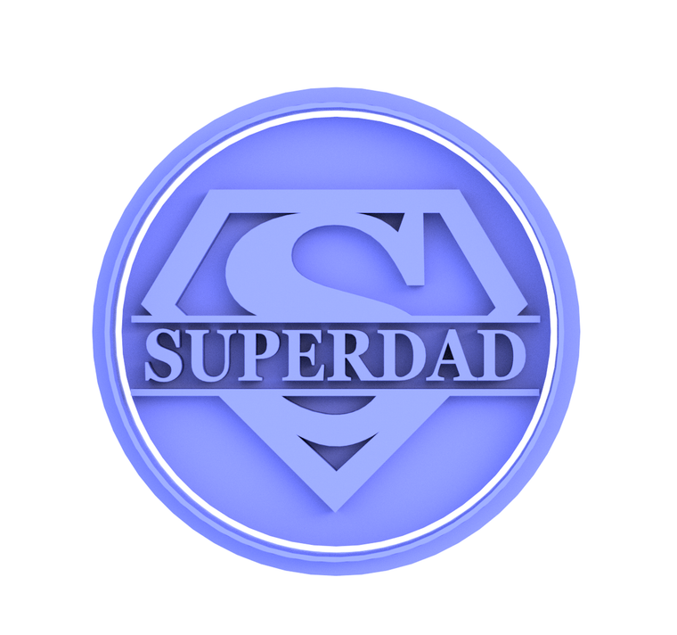 Superdad, Super dad Father's day cookie cutter and fondant embosser