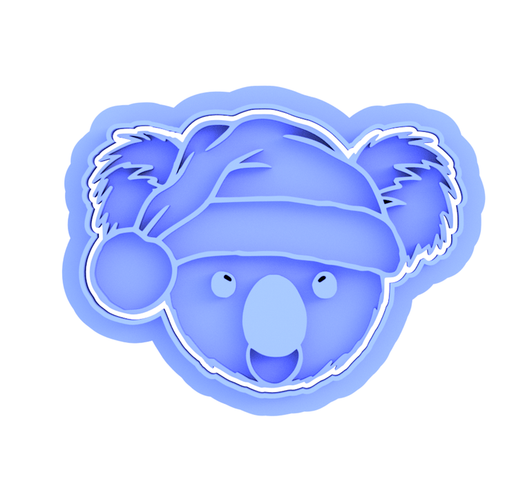Christmas Koala cookie cutter and embosser