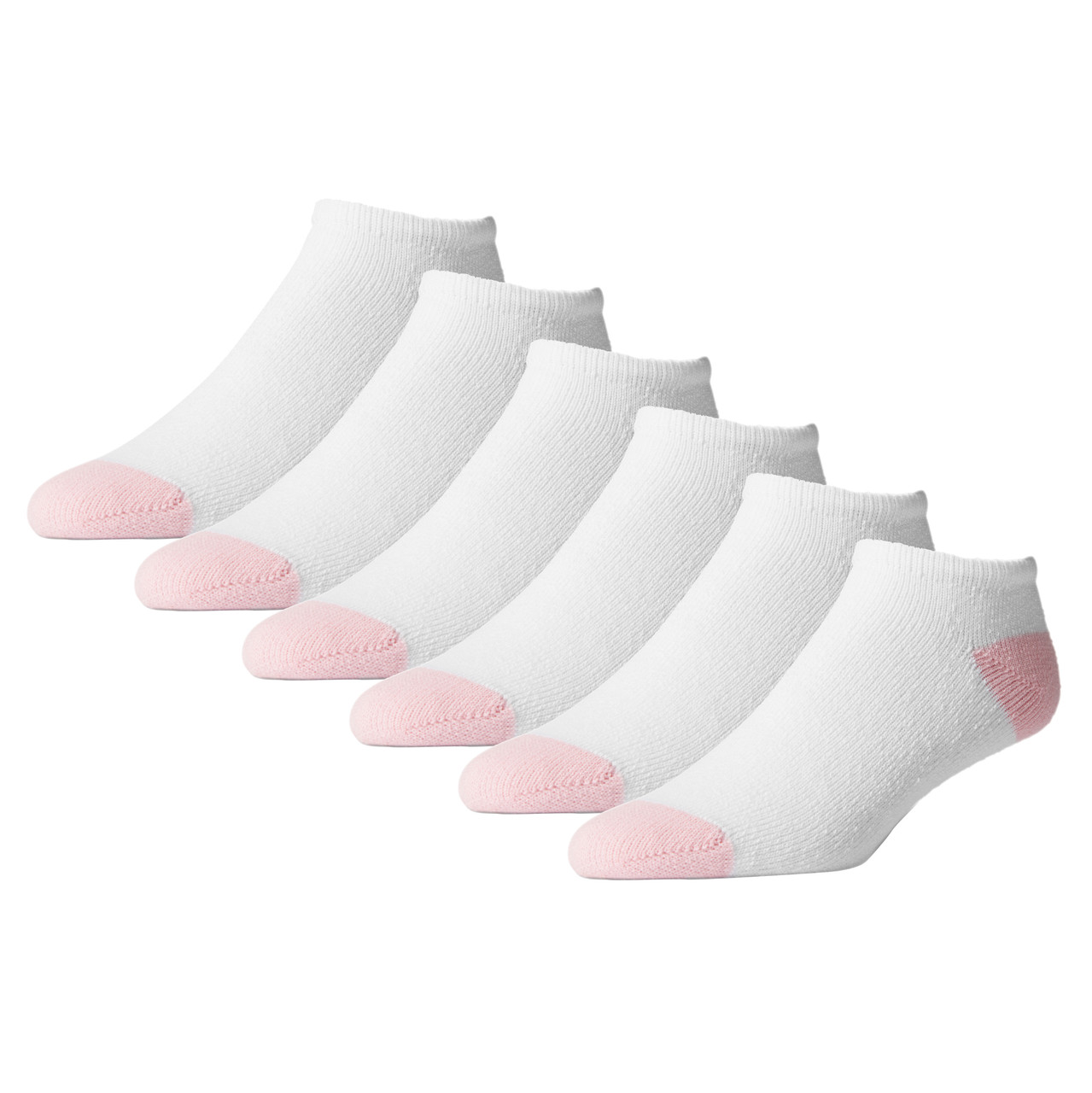 American Made Athletic No Show Socks - 12 Pair Bulk Pack, Multiple Colors