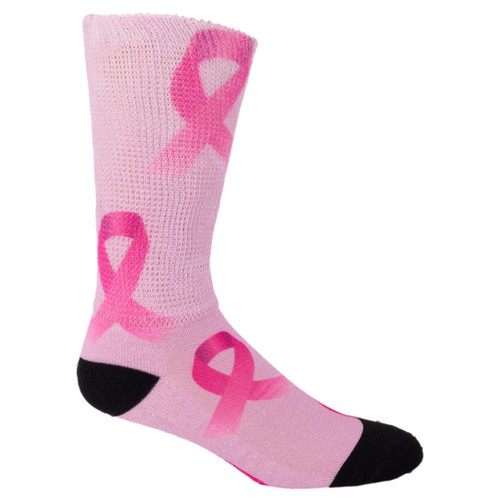Ribbon Breast Cancer | Cool & Crazy Design Socks by Physician's Choice Diabetic Socks | Better Circulation, Better Health | 1 Pair Ribbon Breast Cancer | Cool & Crazy Design Socks by Physician's Choice Diabetic Socks | Better Circulation, Better Health | 1 Pair