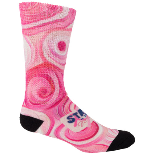 Strong Flower Breast Cancer | Cool & Crazy by Physician's Choice Diabetic Socks | Better Circulation, Better Health | 1 Pair