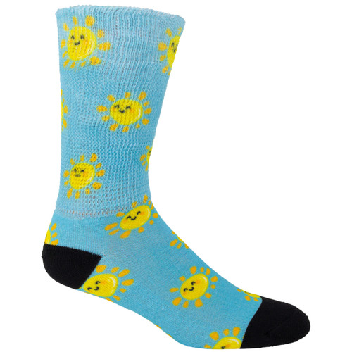 Sunny Smile | Cool & Crazy by Physician's Choice Diabetic Socks | Better Circulation, Better Health | 1 Pair