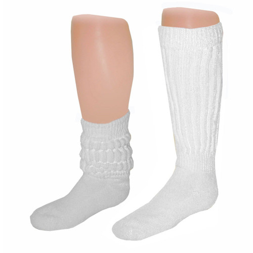 Heavy Slouch Socks White
