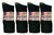American Made Men's Black Crew Socks, 12 pair pack. Poly Performance Sport Socks that work great for Work Socks or Sports Socks.
