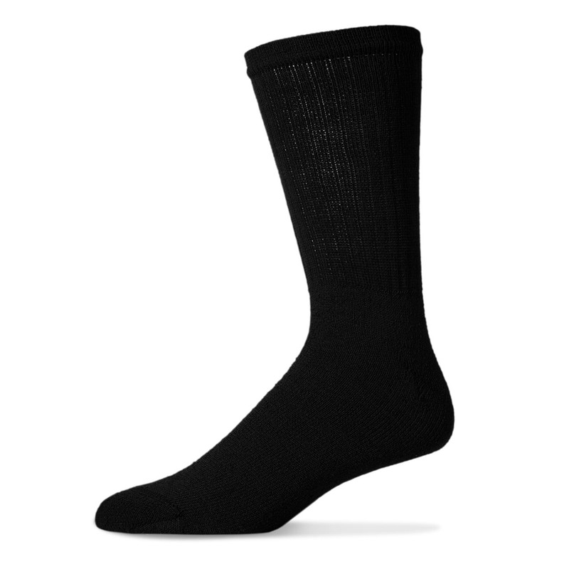 Black Crew Socks Bulk Packed