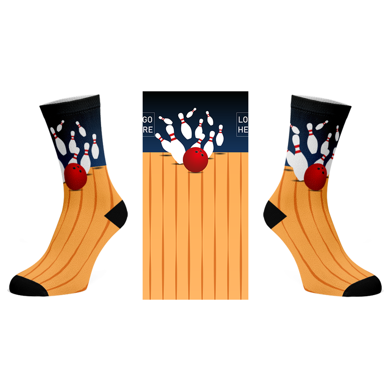 Sublimity Customizable Bowling Socks_tan Sublimity Customizable Bowling Socks_tan