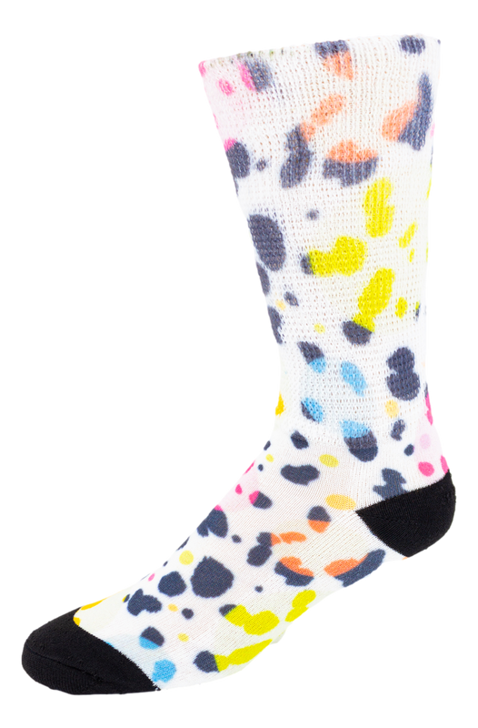 Left side view of Funky Animal Circles; Cool & Crazy by Physician's Choice Diabetic Socks
