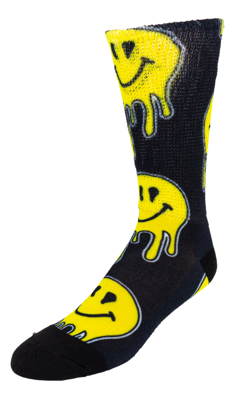 Left side view of Smiley Melt; Cool & Crazy by Physician's Choice Diabetic Socks Left side view of Smiley Melt; Cool & Crazy by Physician's Choice Diabetic Socks