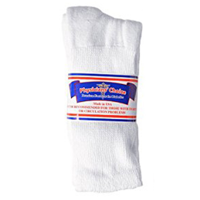Image of 3 pair sample pack of White Physician's Choice Diabetic Socks for Pharmacies. Image of 3 pair sample pack of White Physician's Choice Diabetic Socks for Pharmacies.