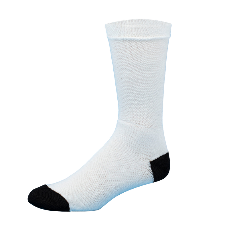 Sublimity® Blank Crew Socks Perfect for Printing - 12 Pair Bulk Pack Sublimity® Blank Crew Socks Perfect for Printing - 12 Pair Bulk Pack
