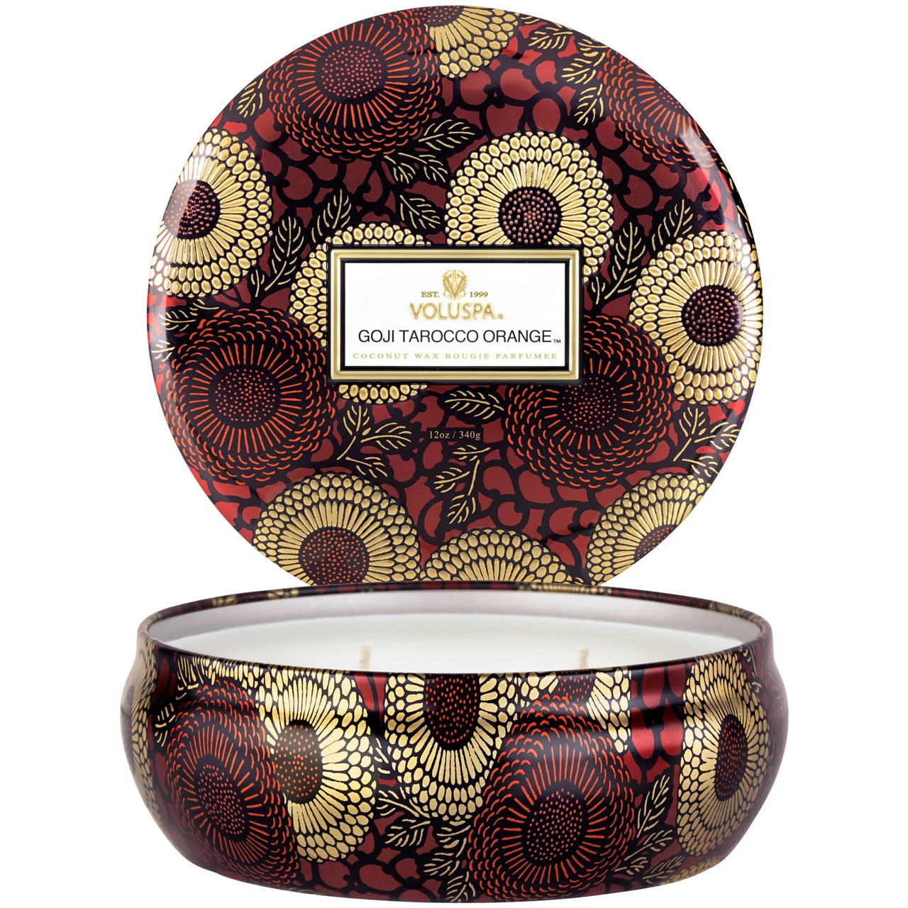 Voluspa - Goji Tarocco Orange - 3 Wick Tin Candle - Marie et Cie.
