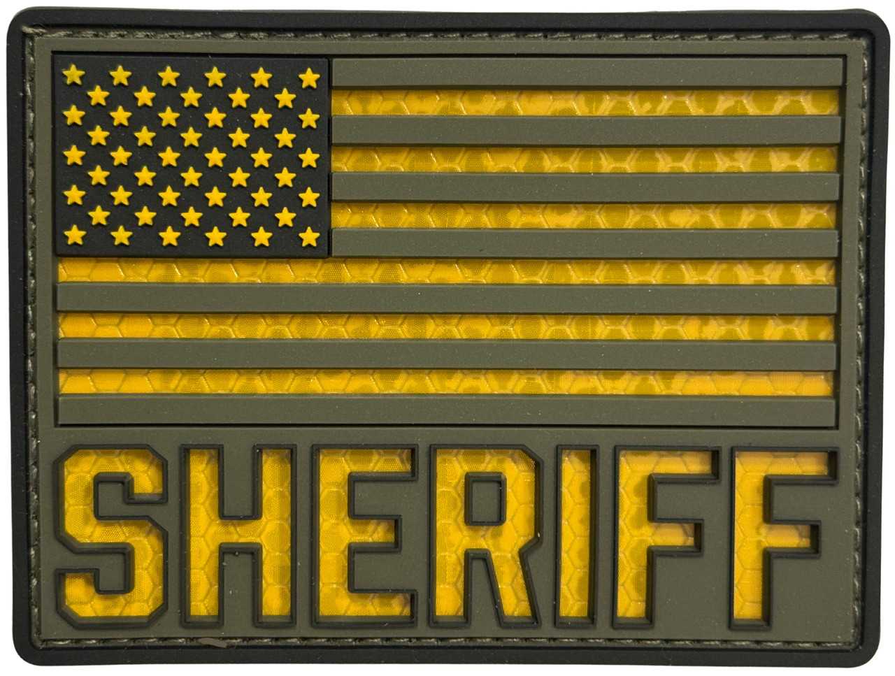 Combat Swag™ Reflective PVC Patch - Sheriff Flag