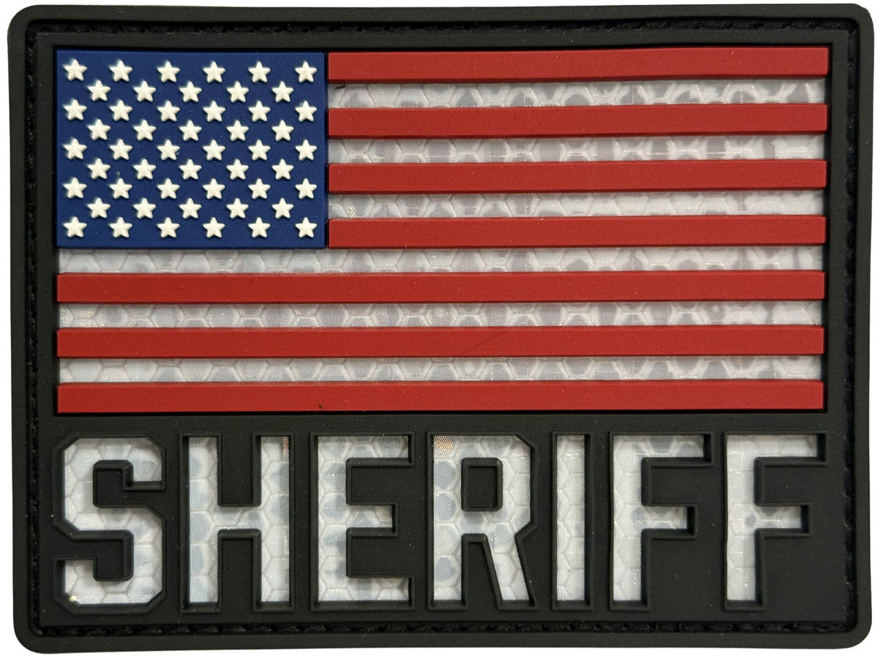 Combat Swag™ Reflective PVC Patch - Sheriff Flag