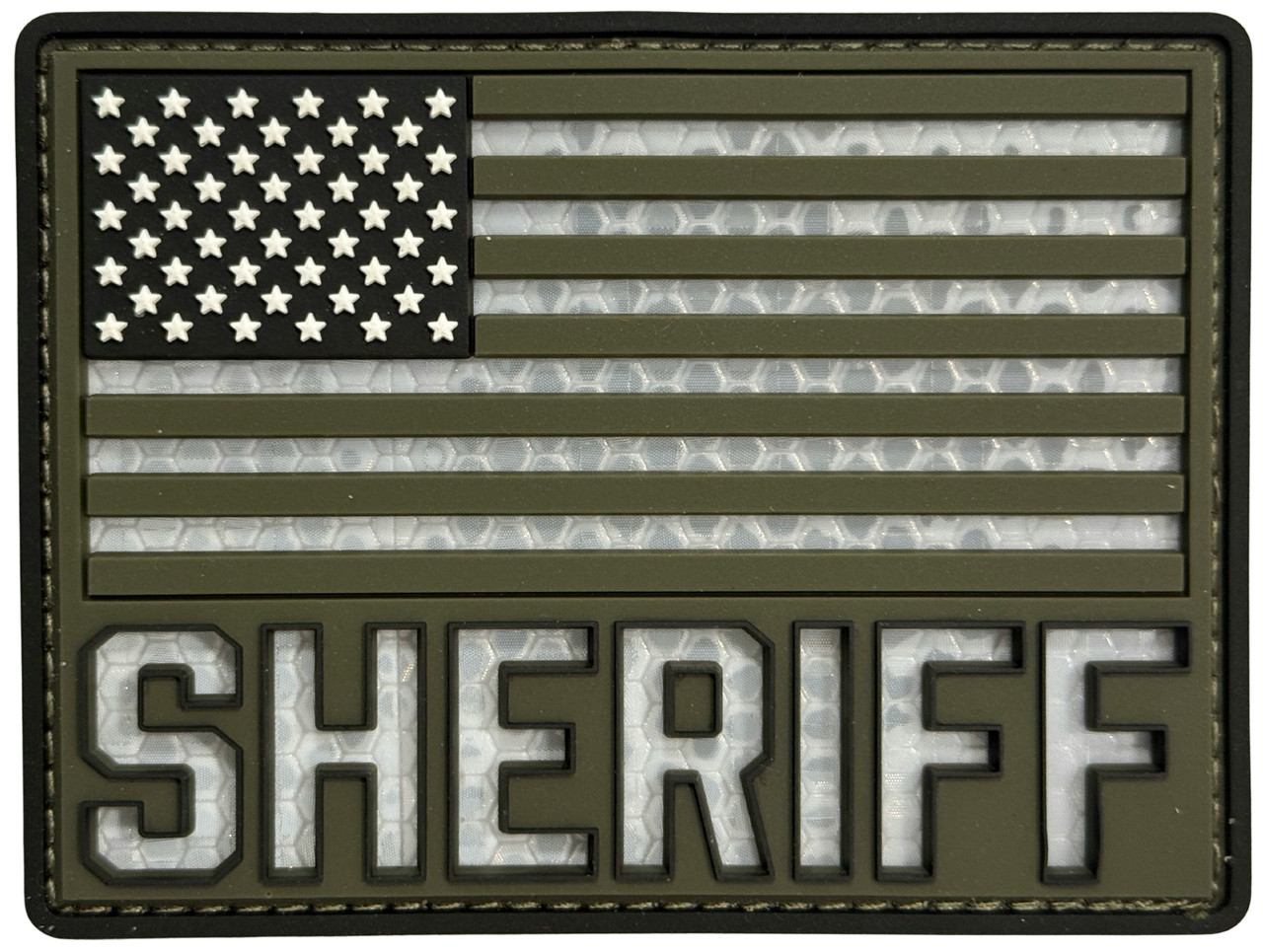 Combat Swag™ Reflective PVC Patch - Sheriff Flag
