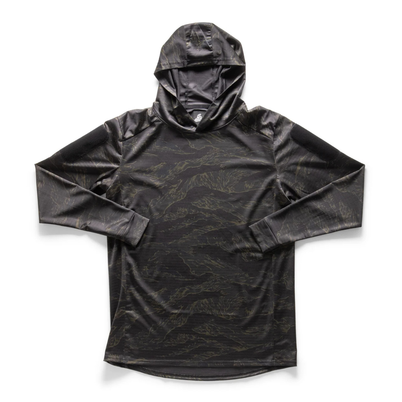 個人装備 13th Heaven Co. Black CW Field Rugby Top 13th Heaven Field Rugby Long Sleeve Hooded Shirt