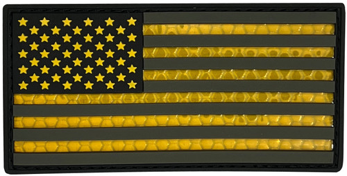 Combat Swag™ Reflective PVC Patch -  USA Flag