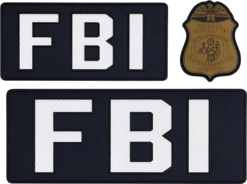 Combat Swag™ Reflective PVC Patch Set - FBI