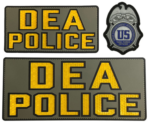Combat Swag™ Reflective PVC Patch Set - DEA TFO