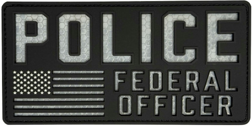 Combat Swag™ Reflective PVC Patch -  Police Federal Officer Combat ID Patch