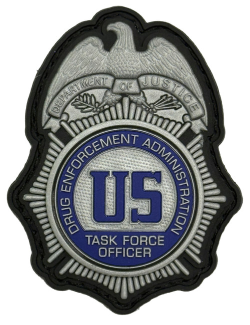 Combat Swag Reflective PVC Patch Set - DEA Task Force Officer