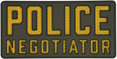 Combat Swag™ Reflective PVC Patch - Police Negotiator Patch