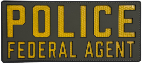 Reflective PVC Patch - Police Federal Agent