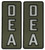 Combat Swag™ Reflective Cummerbund PVC Patch Set - DEA (White)