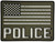 Combat Swag™ Reflective PVC Patch - Police Flag