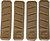 Dynamic Assault Systems Hot Pursuit Plate Carrier Comfort Pads - Gen 2 - Coyote