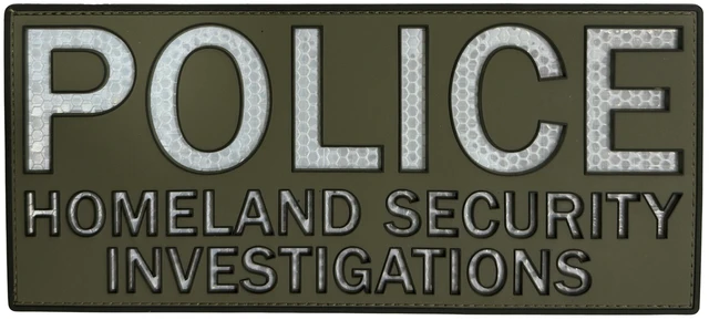 Reflective PVC Patch Set - Official HSI (Homeland Security Investigations)