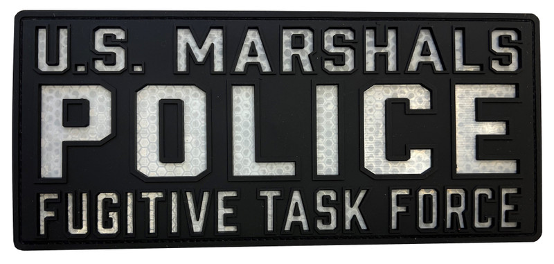 Reflective PVC Patch - Police USMS Fugitive Task Force Patch