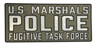 Reflective PVC Patch - Police USMS Fugitive Task Force Patch