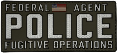 Reflective PVC Patch - Police Federal Agent Fugitive Operations