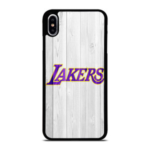 LOS ANGELES LA LAKERS WHITE WOOD iPhone XS Max Case Cover