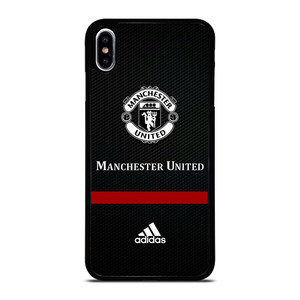 MANCHESTER UNITED ADIDAS CARBON iPhone XS Max Case Cover MANCHESTER UNITED ADIDAS CARBON iPhone XS Max Case Cover