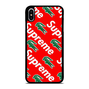 SUPREME X LACOSTE iPhone XS Max Case Cover