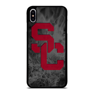 USC TROJANS FOOTBALL SMOKED LOGO iPhone XS Max Case Cover