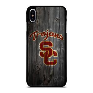 USC TROJANS WOOD LOGO iPhone XS Max Case Cover