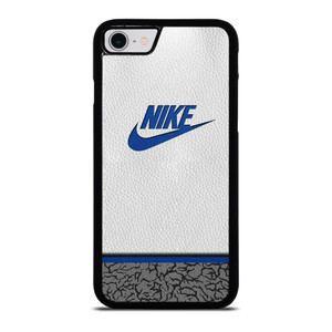 NIKE AIR JORDAN LEATHER BLUE iPhone SE 2022 Case Cover NIKE AIR JORDAN LEATHER BLUE iPhone SE 2022 Case Cover