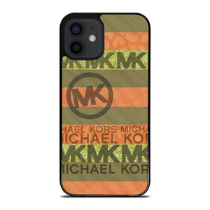 MICHAEL KORS PEACH STRIPE  iPhone 12 Mini Case Cover MICHAEL KORS PEACH STRIPE  iPhone 12 Mini Case Cover
