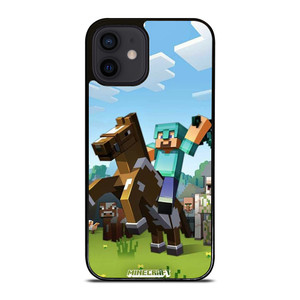 MINECRAFT KNIGHT AND HORSE iPhone 12 Mini Case Cover MINECRAFT KNIGHT AND HORSE iPhone 12 Mini Case Cover