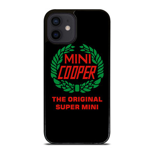 MINI COOPER LOGO BLACK  iPhone 12 Mini Case Cover MINI COOPER LOGO BLACK  iPhone 12 Mini Case Cover