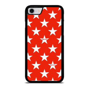SUPREME STARS PATTERN RED iPhone SE 2022 Case Cover SUPREME STARS PATTERN RED iPhone SE 2022 Case Cover