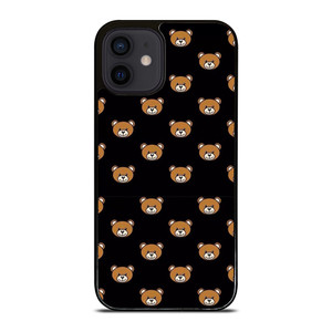 MOSCHINO TOY BEAR PATTERN iPhone 12 Mini Case Cover MOSCHINO TOY BEAR PATTERN iPhone 12 Mini Case Cover
