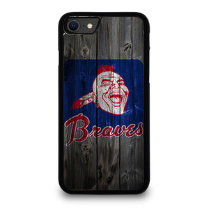 ATLANTA BRAVES BASEBALL WOODEN SYMBOL iPhone SE 2020 Case Cover