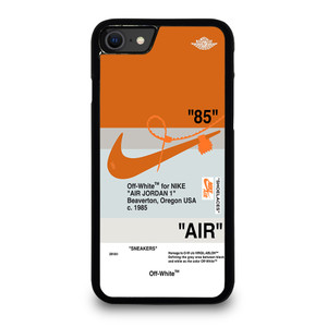 NIKE AIR JORDAN 1 OFF WHITE ORANGE iPhone SE 2020 Case Cover