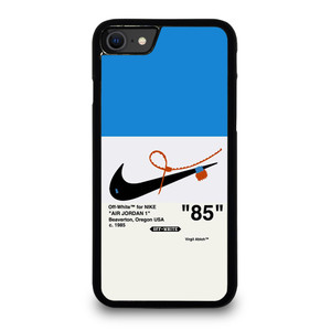 NIKE AIR JORDAN 1OFF WHITE BLUE iPhone SE 2020 Case Cover NIKE AIR JORDAN 1OFF WHITE BLUE iPhone SE 2020 Case Cover