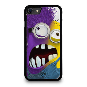 PURPLE HALF MINION CARTOON iPhone SE 2020 Case Cover PURPLE HALF MINION CARTOON iPhone SE 2020 Case Cover